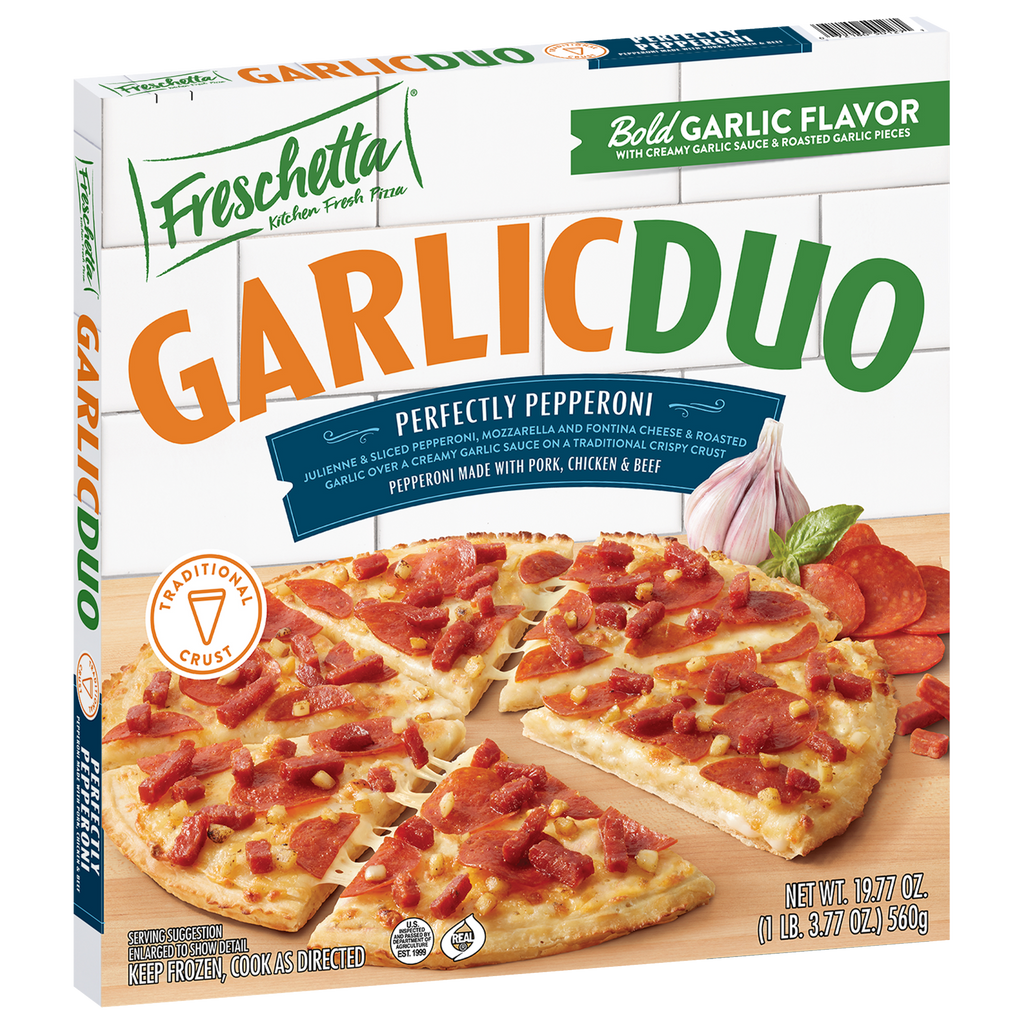 FRESCHETTA® Garlic Duo Pepperoni Frozen Pizza