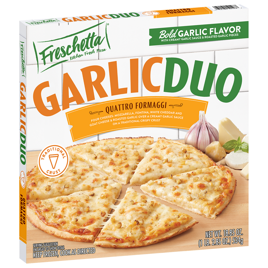 FRESCHETTA® Garlic Duo Four Cheese Frozen Pizza