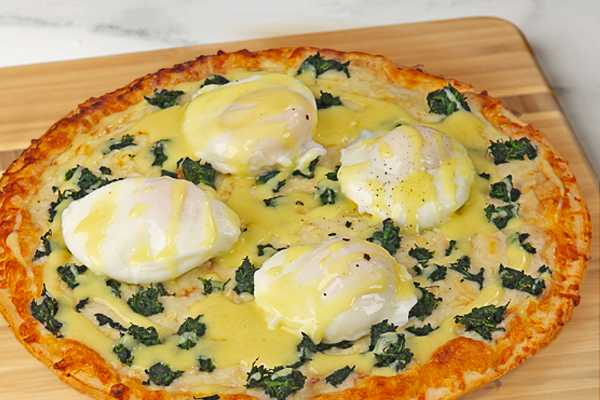 Breakfast Pizza - Egg Florentine