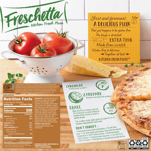 FRESCHETTA® Gluten Free Four Cheese Pizza Back Panel